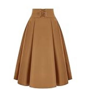 Belle Poque Fit and Flare 50s Style Swing Skirt